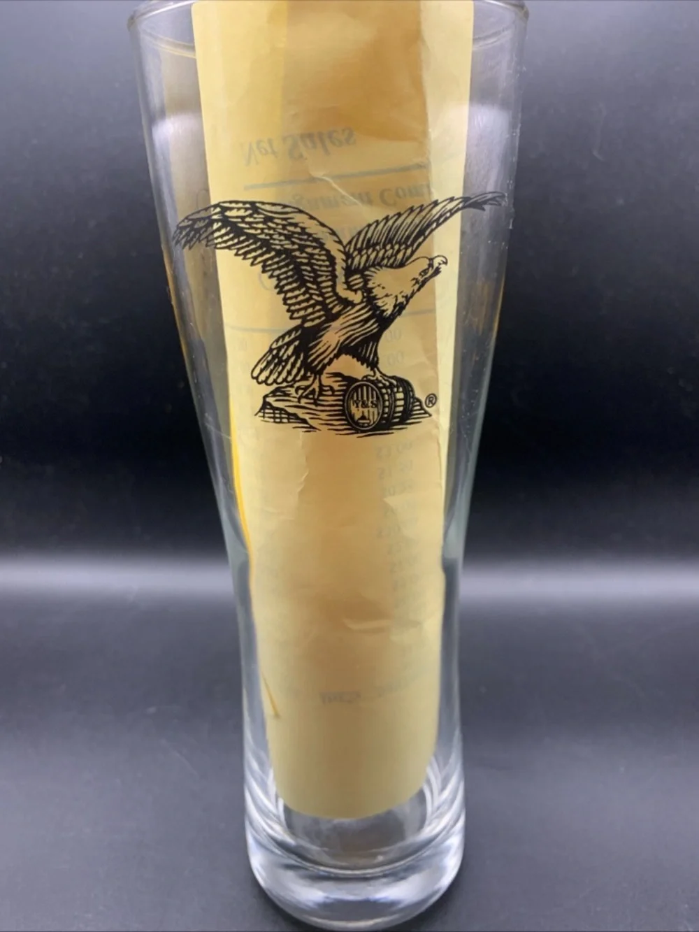 Pre Owned Yuengling Golden Pilsner Beer Glass Eagle Keg Pottsville Pa